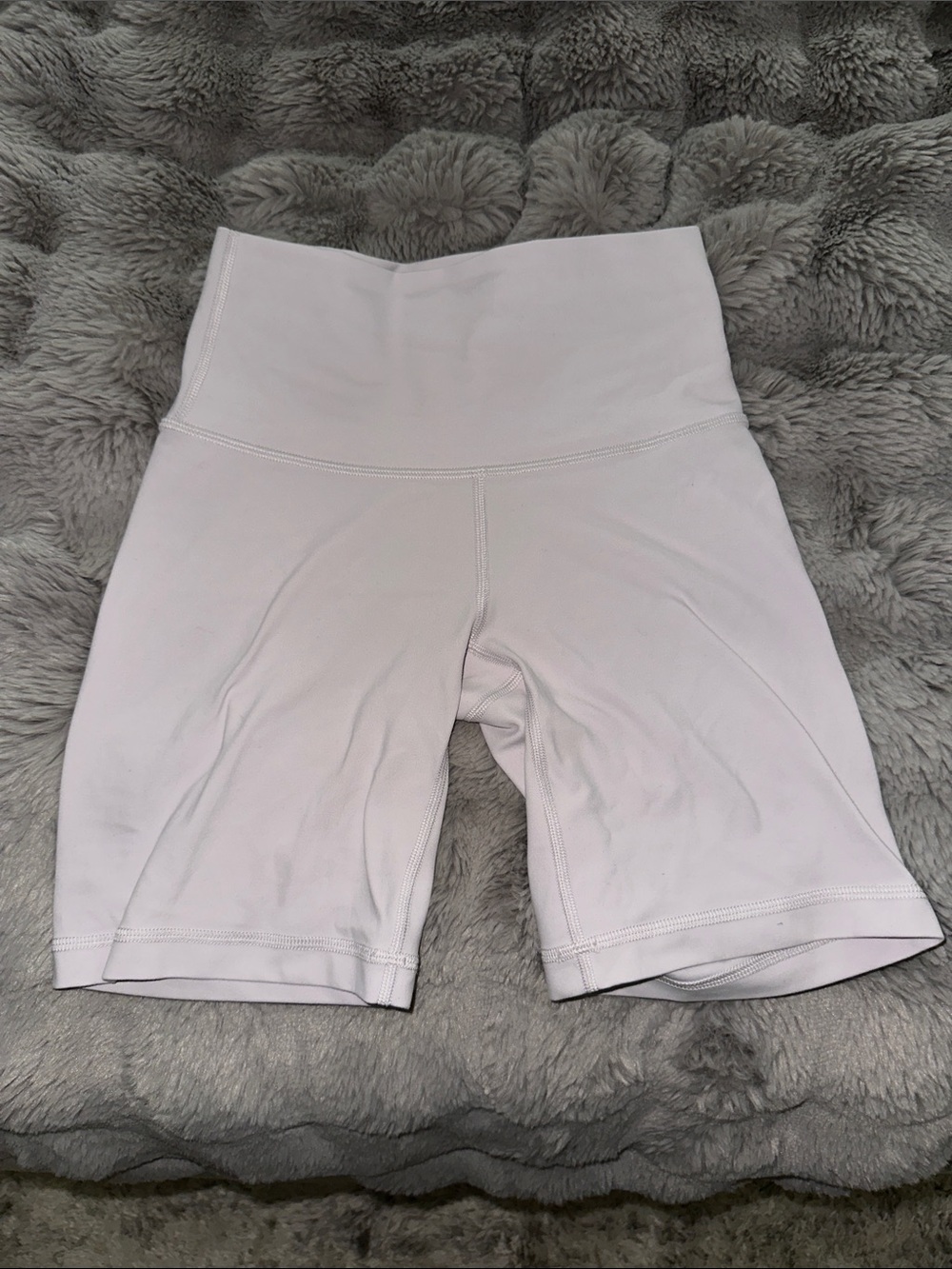 Aritzia High-Waist Bike Shorts in Pale Pink